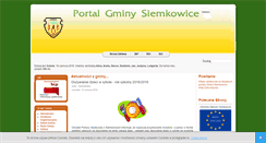 Desktop Screenshot of gminasiemkowice.pl