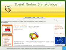 Tablet Screenshot of gminasiemkowice.pl